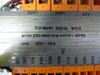 WHD 3U190/51 Transformer 205VA 220/380/415/440V 50Hz Pri USED