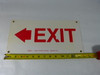 Generic 7"X14" Exit With Left Arrow USED