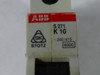 ABB S271-K10 Circuit Breaker 1Pole 10amp USED