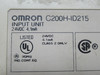 Omron C200H-ID215 Input Unit 24VDC 4.1mA USED