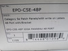 ElectriPro EPO-C5E-48P Cat 5e Patch Panel 48 Port NEW