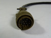 ITT Cannon MS3106E22-19P Circular Connector with Cable USED