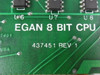 Egan 437451 8-Bit CPU PC Board USED