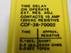 Potter & Brumfield CDF-38-70002 Time Delay Relay 115V AC !  NEW !