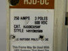 Cutler Hammer HJDDC3250 HJD-DC Circuit Breaker 250A 3Pole 600V USED
