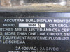 Westlock 9044N Accutrak Dual Display Monitor 3A 120VAC 2A 24VDC USED