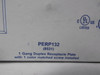 Premier PERP132 Standard Wall Plate 1 Gang Box Of 10 ! NEW !