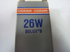 OSRAM DULUX D Fluorescent Bulb 26W 2700K ! NEW !