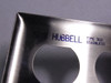 Hubbell S82 Wallplate Stainless Steel 2-Gang Duplex USED
