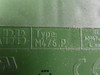 ABB M4/6.P Terminal Block 4mm Green/Yellow USED