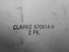Clarke 870914-9 Motor Brush 2-Pack 11x6x24x24mm ! NEW !