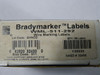 Brady 32430 WML-511-292 Wire Marking Label 1.000 x 2.500 Inch ! NEW !