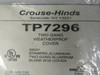 Crouse-Hinds TP7296 Weatherproof Grey Two Gang Cover ! NWB !