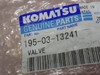 Komatsu Genuine Parts 195-03-13241 Valve ! NOP !