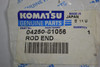 Komatsu 04250-81056 Rod End Left-Hand Thread *Small Hole in Bag* NWB