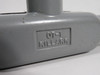 Killark 17433AAA OT-1 Conduit Body 1/2" Aluminum w/ OL-10 Cover & Gasket USED