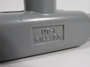 Killark 17433AAA OT-10 Conduit Body 1/2" Aluminum w/ Aluminum Cover USED