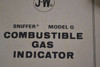 Johnson Williams MODEL G Combustible Gas Indicator USED