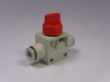 SMC VHK3-06F-06FRL Red Rotary Knob Pneumatic Manual Control Valve USED