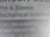 Hubbell HBL460MIF5W Pin & Sleeve Mechanical Interlock 60A 40 HP ! AS IS !