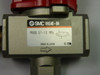 SMC VHS40-04 Pressure Relief Valve 3 Port Lock Out USED