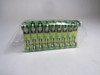 Wago 812-141 Ground Busbar Carrier Lot of 18 GREEN & YELLOW USED