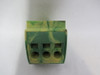 Wago 812-110 Ground Busbar 16mm Terminal Block Lot of 20 GREEN & YELLOW USED