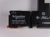 Schneider RXZE2S108M Relay Socket 12Amp 250V 2.5kV USED