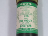 Econ ECN-125 Dual Element Fuse 125A 250V USED