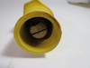 Leviton 16D23-UY Yellow Industrial 1-Pole Male Plug 600V 400A USED