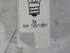 Phillips S6/6W Miniature Bulb 120/130V ! NEW !