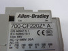 Allen-Bradley 700-CF220ZZ Contactor Series A 24VDC USED