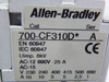Allen-Bradley 700-CF310DZ Contactor 24VDC Series A USED
