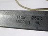 Micron 9N Fixed Square Body Resistor 140W 25KOhm USED