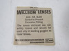 Willson GLAZ-CVR-GLASS Safety Lenses Clear 50mm ! NEW !