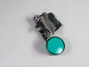 Schneider XB4-BVB3 Pushbutton W/ LED 24 Volt 22 MM GREEN ! NEW !
