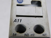 Allen-Bradley 100-FA11 Series A Auxiliary Contact Block 1NO 1NC USED