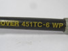 Parker 451TC-6 Hydraulic Hose 9-3/4" in Length USED