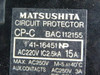 Matsushita BAC112155 CP-C Circuit Protector 15A 2.5kA 220VAC USED