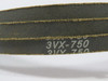 MBL 3VX-750 Cogged Wedge Belt 0.38" Top W 0.33" Belt Depth ! NOP !