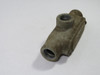 Crouse-Hinds T38 Conduit Body W/ Cover 3-Hole 1" NPT Threaded USED