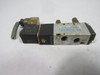 STC 4V110-1/8 5-Way Solenoid Valve 1/8"BSPT 21-115PSI USED