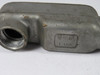 Halex 58610 Conduit Body W/ Cover L-Shape 1" NPT 2-Hole USED