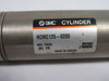 SMC NCMC125-0200 Pneumatic Air Cylinder 1-1/4" Bore 2" Stroke USED