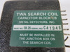 Metal Detectors Inc. CB.25 TWA Search Coil Capacitor Block CB USED