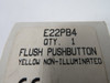 Cutler-Hammer E22PB4 Flush Push Button Yellow Non-Illuminated ! NEW !