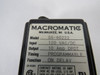 Macromatic SS-60222 Time Delay Relay 0.1sec-120min 120VAC/DC 10A 8-Pin USED