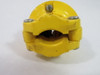 Pass & Seymour L1730-P Yellow Locking Plug 30A 600V 4W 3P USED