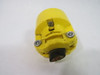 Pass & Seymour L620-P Yellow Locking Plug 20A 250V 3W 2P USED