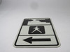 Generic Metal Crosswalk Sign 3 Sections 8" x 5" USED